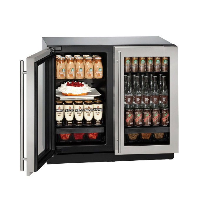 ULine 3000 Series 246 Can 36" Dual Zone Undercounter Beverage